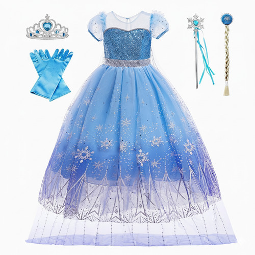 Costume bambina elsa set - costume,