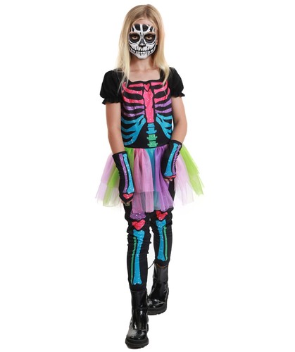 Costume scheletro colorato - costume,